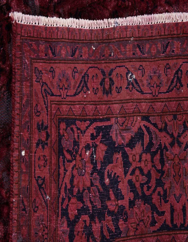 Detail image of 6' 9 x 10' 3  Hand Knotted Ultra Vintage Persian Wool Rug