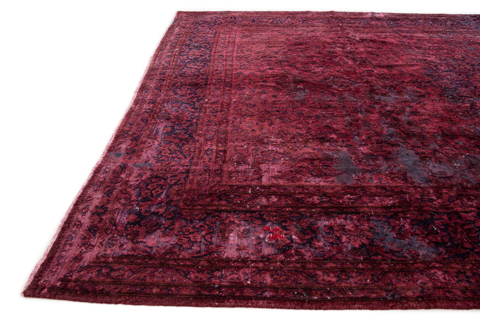 6' 9 x 10' 3 Hand Knotted Ultra Vintage Persian Wool Rug