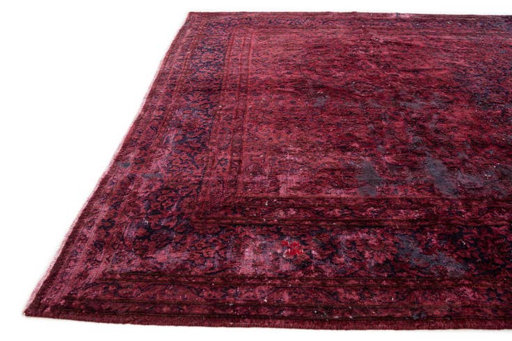 Detail image of 6' 9 x 10' 3 Hand Knotted Ultra Vintage Persian Wool Rug