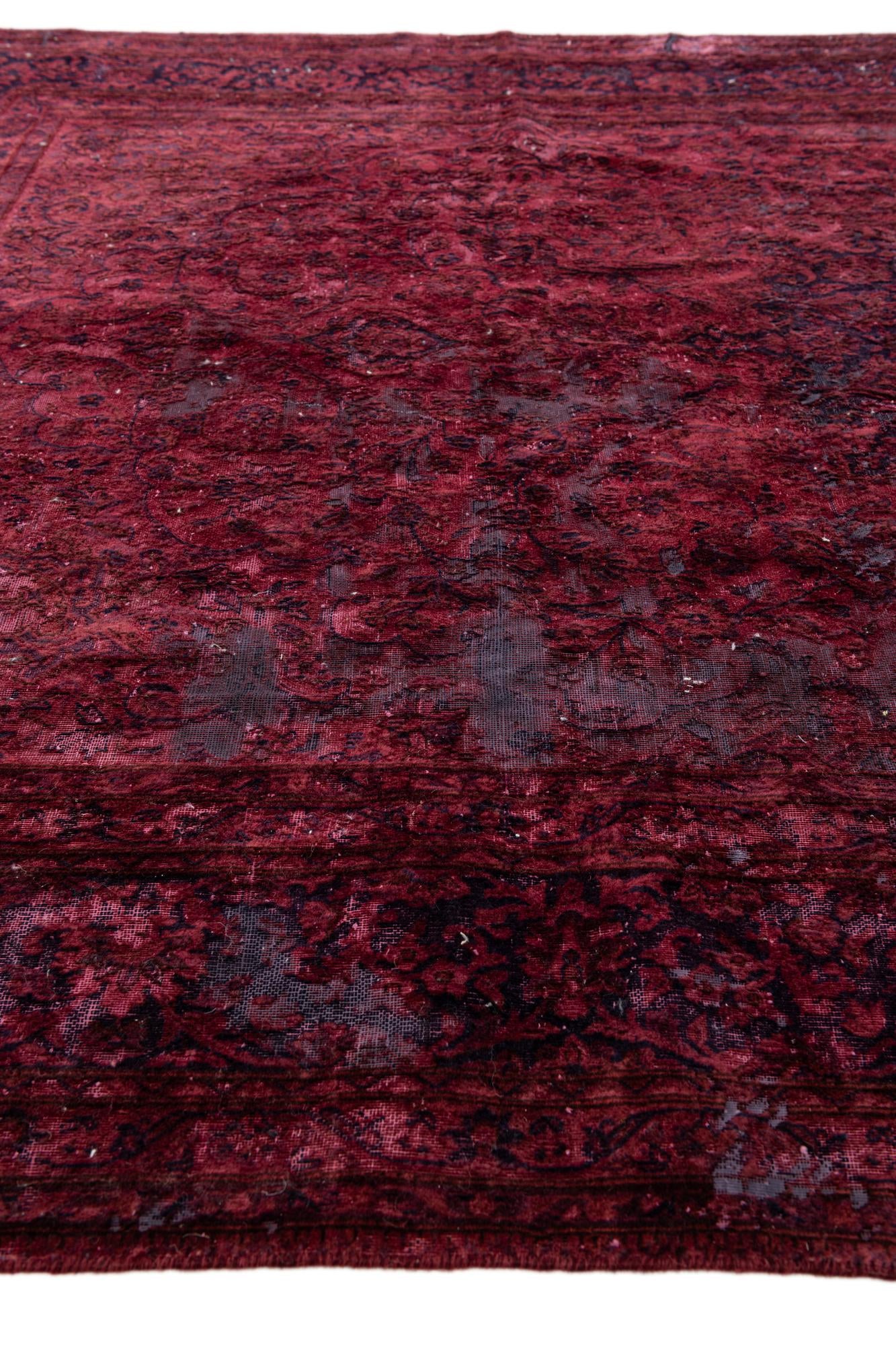 6' 9 x 10' 3 Hand Knotted Ultra Vintage Persian Wool Rug