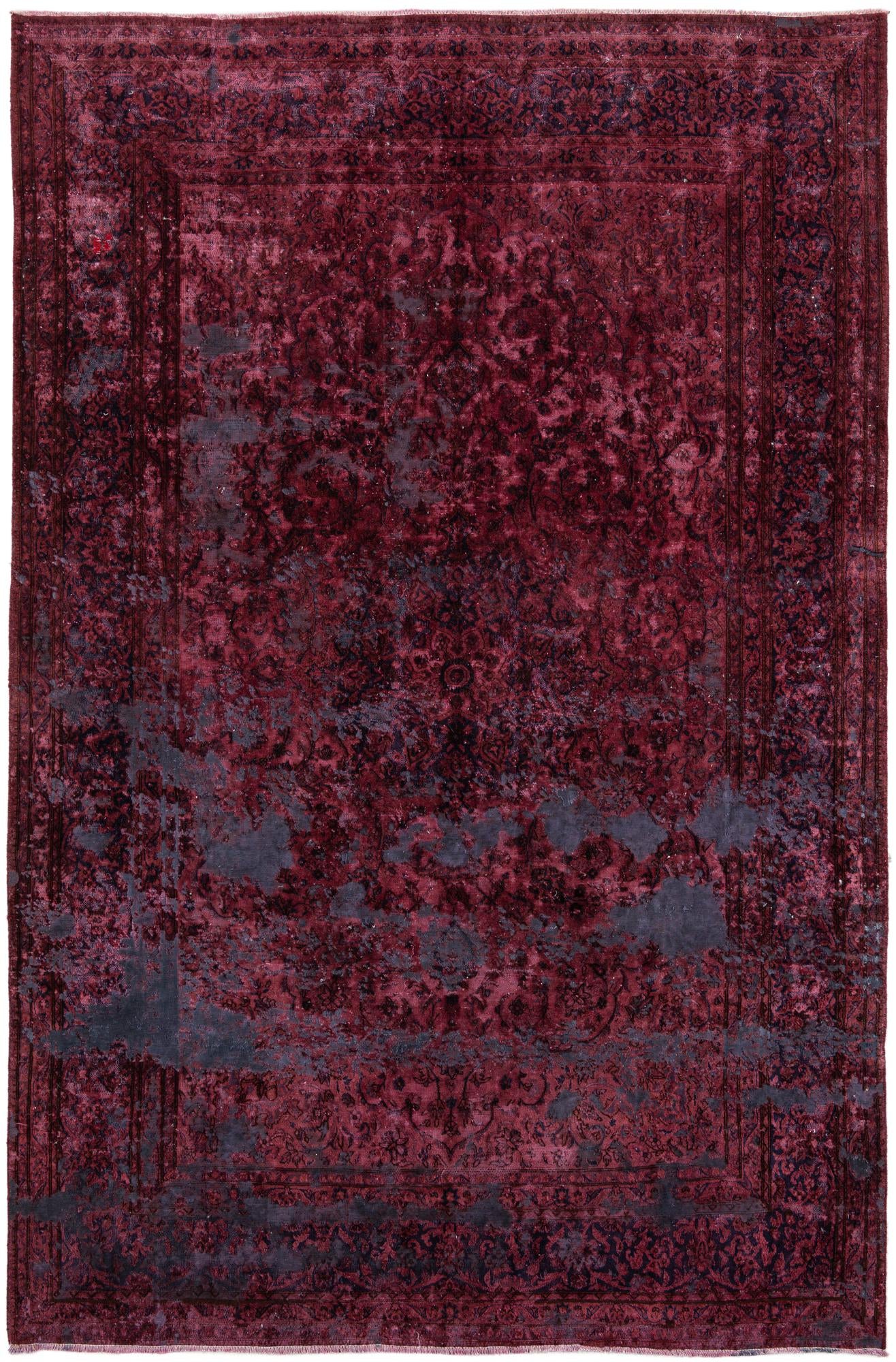 6' 9 x 10' 3 Hand Knotted Ultra Vintage Persian Wool Rug