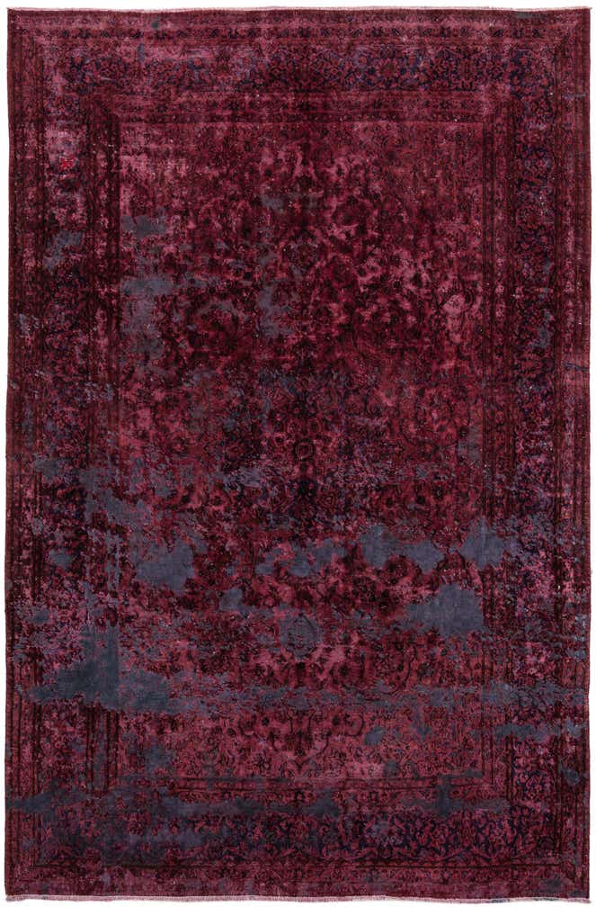 6' 9 x 10' 3 Hand Knotted Ultra Vintage Persian Wool Rug