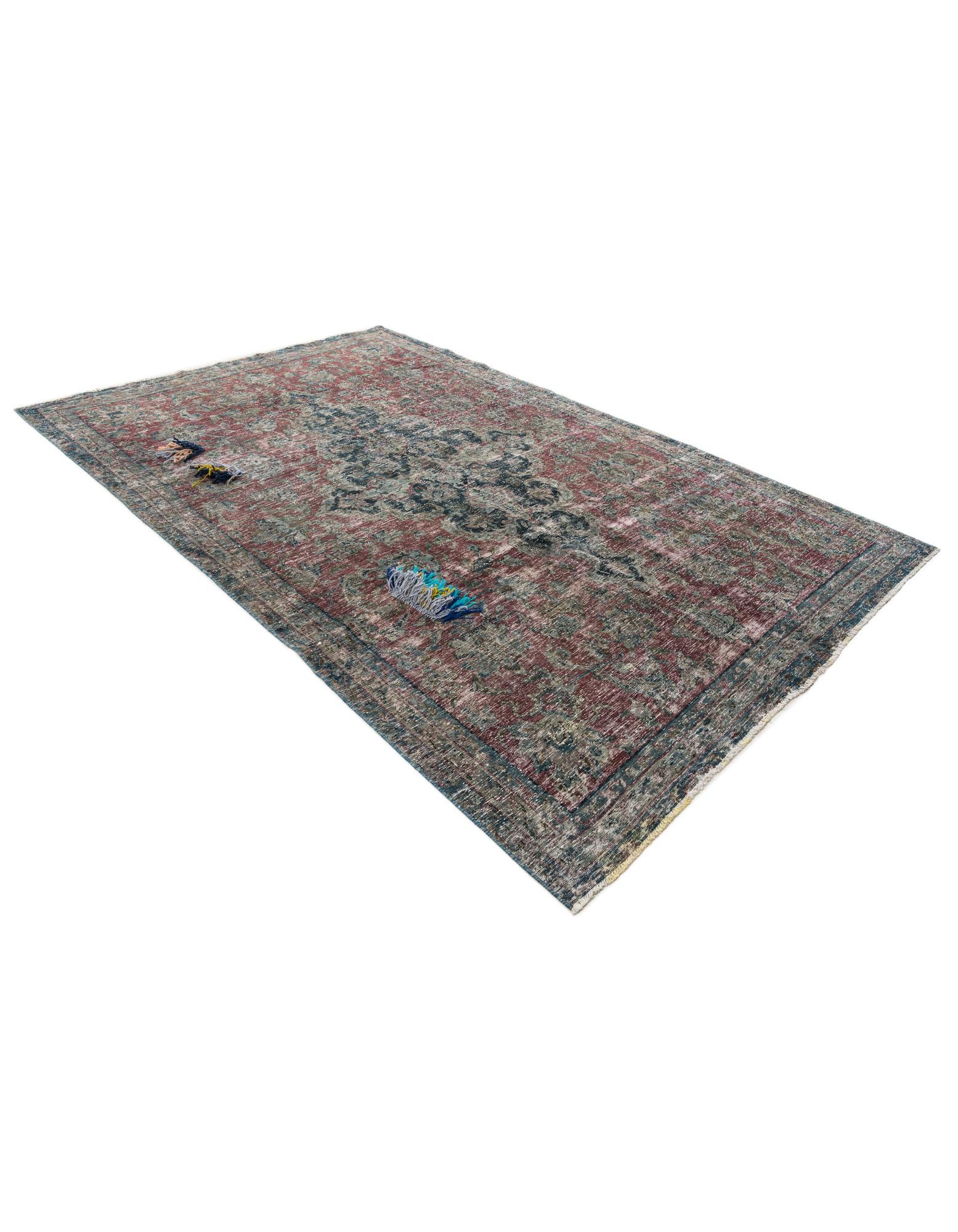 6' 4 x 9' 10 Hand Knotted Ultra Vintage Persian Wool Rug