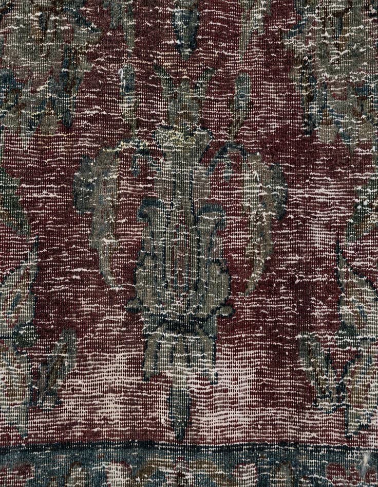 Detail image of 6' 4 x 9' 10  Hand Knotted Ultra Vintage Persian Wool Rug