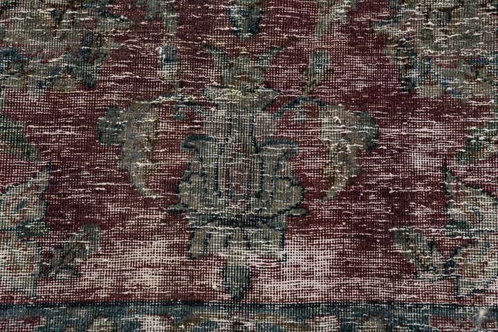 6' 4 x 9' 10 Hand Knotted Ultra Vintage Persian Wool Rug