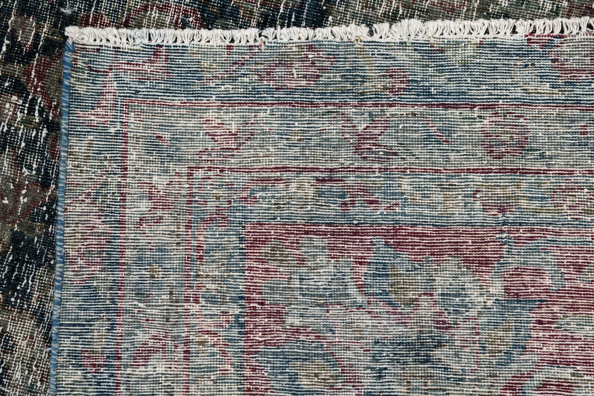 6' 4 x 9' 10 Hand Knotted Ultra Vintage Persian Wool Rug