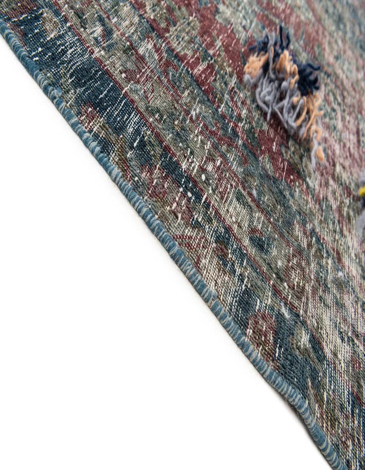 Detail image of 6' 4 x 9' 10  Hand Knotted Ultra Vintage Persian Wool Rug