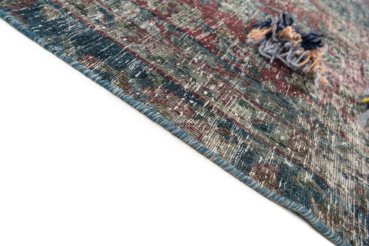 Detail image of 6' 4 x 9' 10 Hand Knotted Ultra Vintage Persian Wool Rug