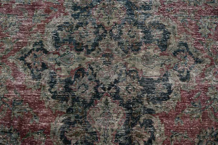 6' 4 x 9' 10 Hand Knotted Ultra Vintage Persian Wool Rug