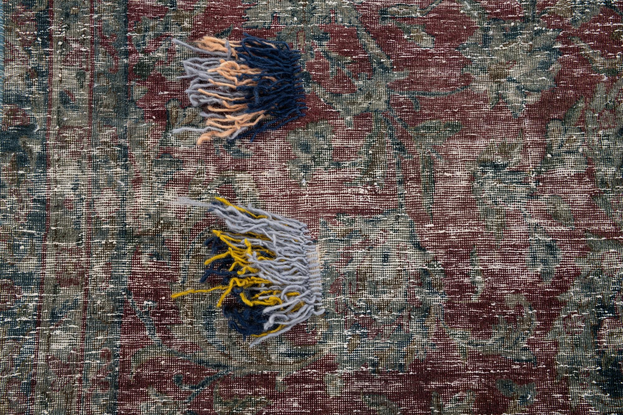 6' 4 x 9' 10 Hand Knotted Ultra Vintage Persian Wool Rug