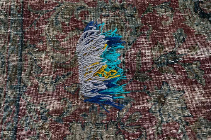 6' 4 x 9' 10 Hand Knotted Ultra Vintage Persian Wool Rug