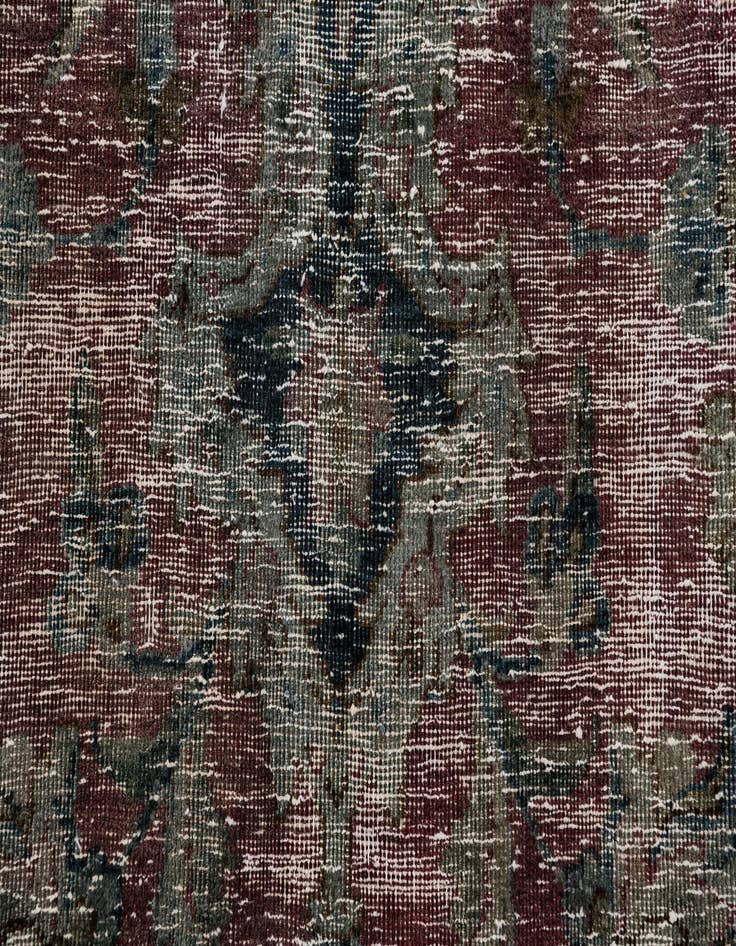 Detail image of 6' 4 x 9' 10  Hand Knotted Ultra Vintage Persian Wool Rug