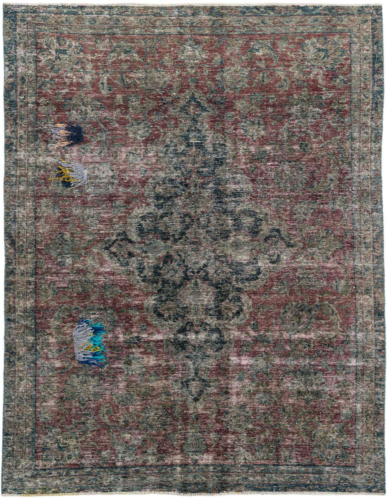 Primary image 6' 4 x 9' 10  Hand Knotted Ultra Vintage Persian Wool Rug