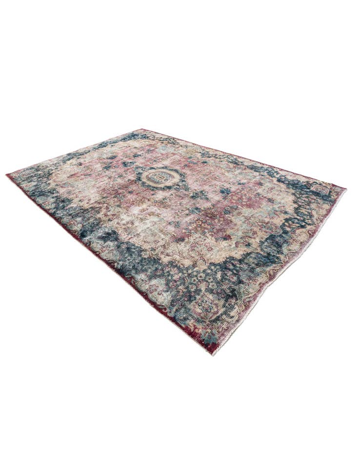 Detail image of 6' 6 x 9' 3 Hand Knotted Ultra Vintage Persian Wool Rug