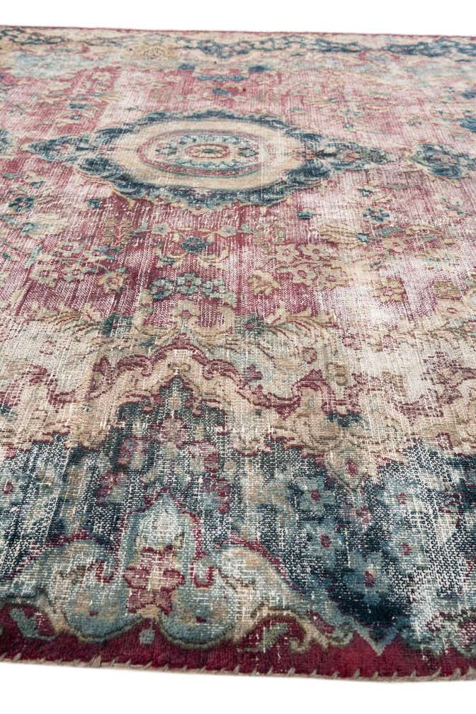 6' 6 x 9' 3 Hand Knotted Ultra Vintage Persian Wool Rug