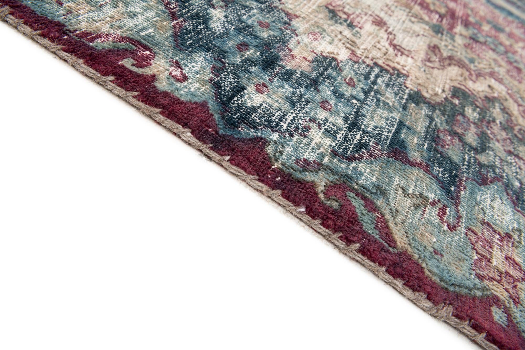 6' 6 x 9' 3 Hand Knotted Ultra Vintage Persian Wool Rug