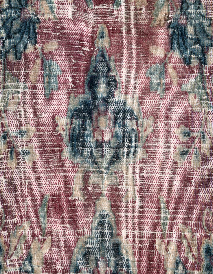 Detail image of 6' 6 x 9' 3  Hand Knotted Ultra Vintage Persian Wool Rug