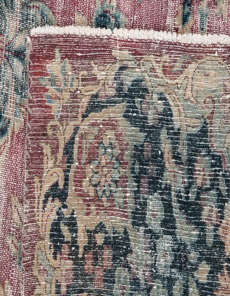 Detail image of 6' 6 x 9' 3  Hand Knotted Ultra Vintage Persian Wool Rug