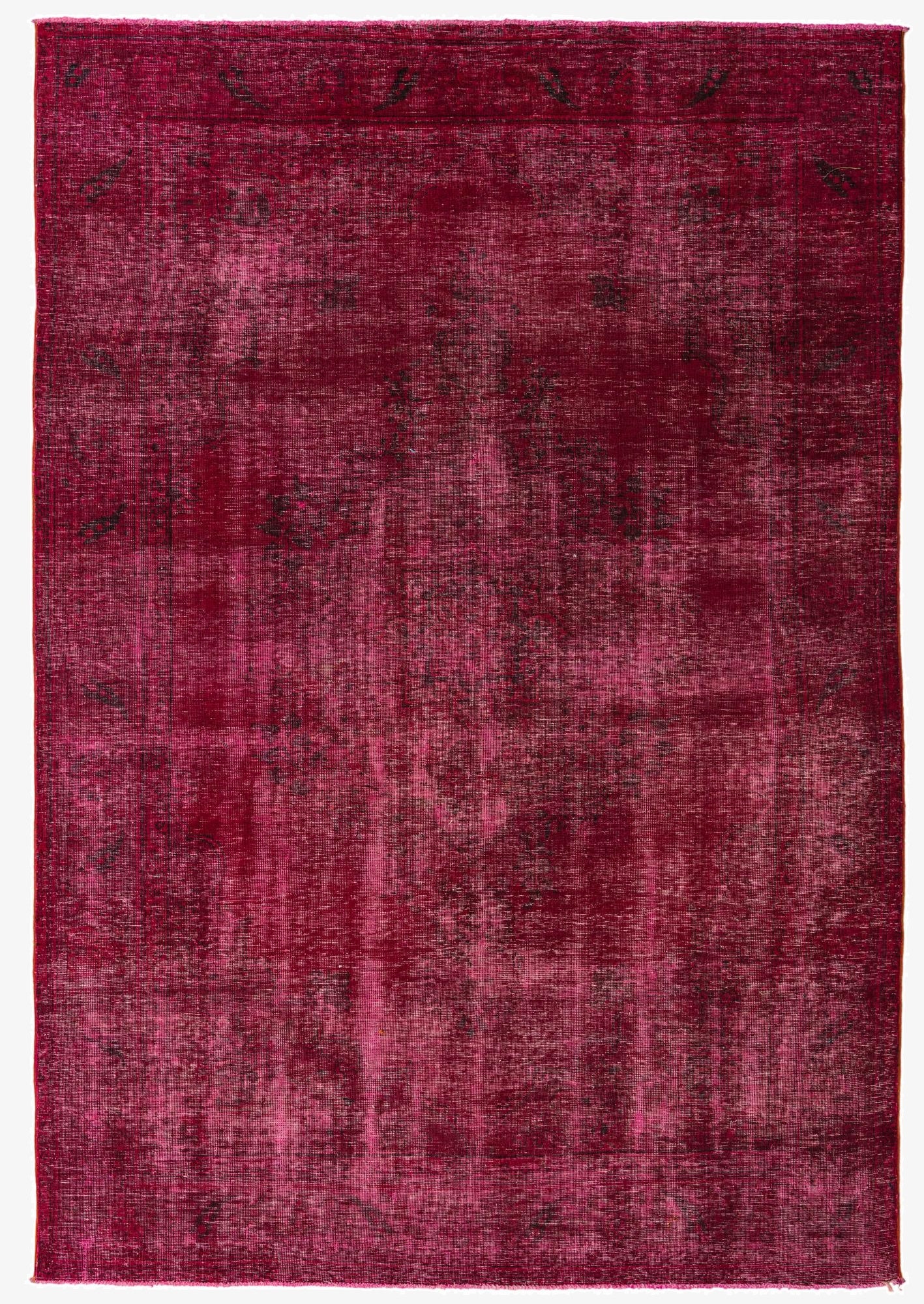 6' 4 x 9' 2  Hand Knotted Ultra Vintage Persian Wool Rug