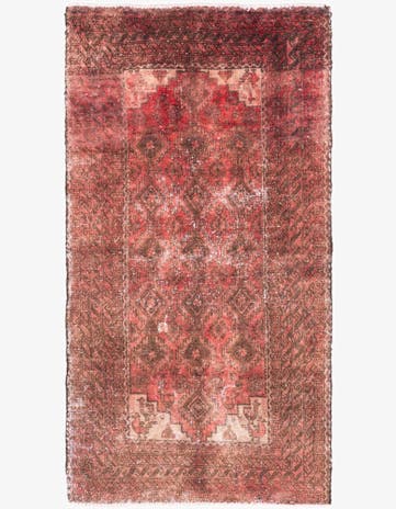 2' 10 x 5' 6 Hand Knotted Ultra Vintage Persian Wool Rug