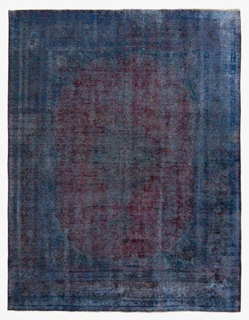 9' 8 x 12' 6 Hand Knotted Ultra Vintage Persian Wool Rug