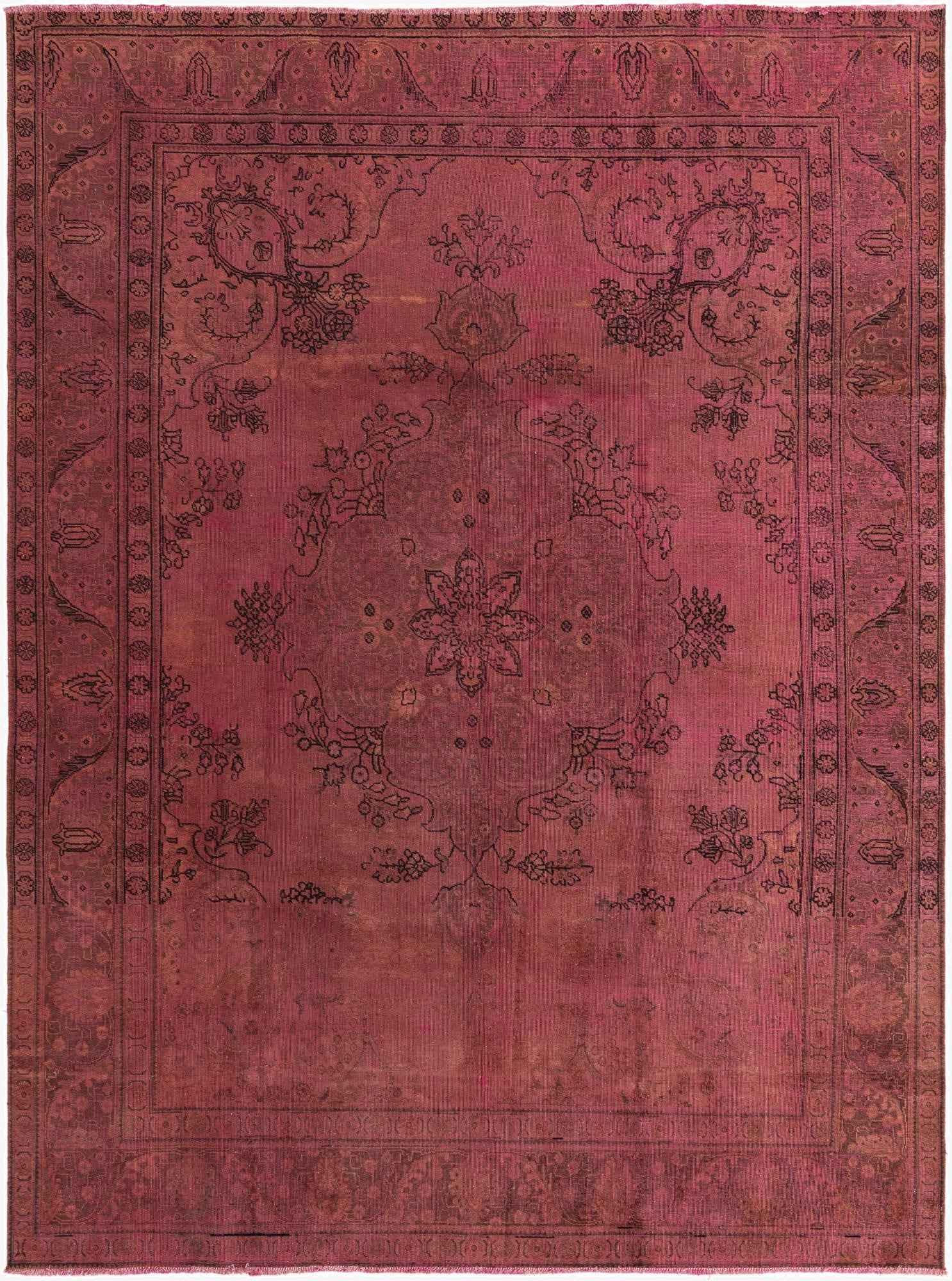 9' 3 x 12' 8  Hand Knotted Ultra Vintage Persian Wool Rug