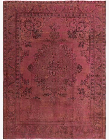 9' 3 x 12' 8 Hand Knotted Ultra Vintage Persian Wool Rug