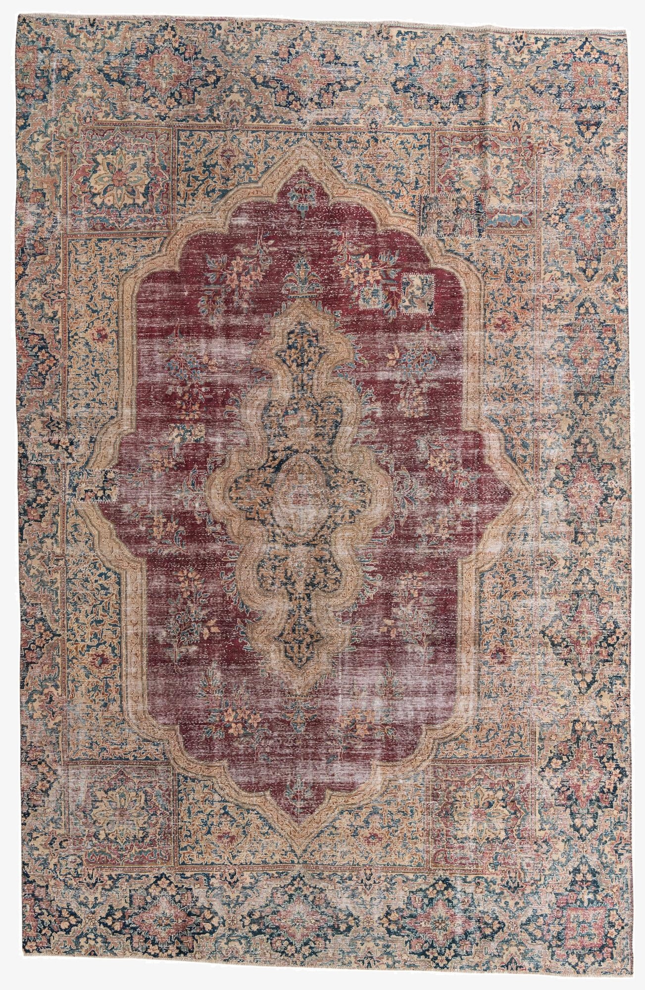 Primary image 8' 10 x 13' 6  Hand Knotted Ultra Vintage Persian Wool Rug