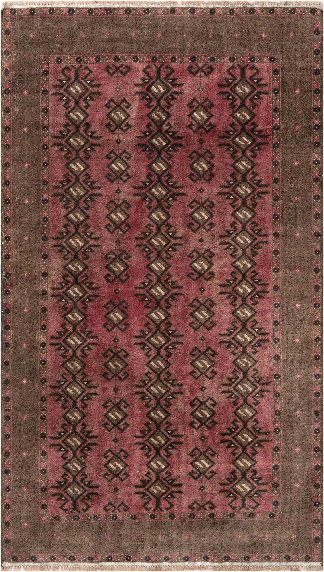 3' 6 x 6' 3  Hand Knotted Ultra Vintage Persian Wool Rug