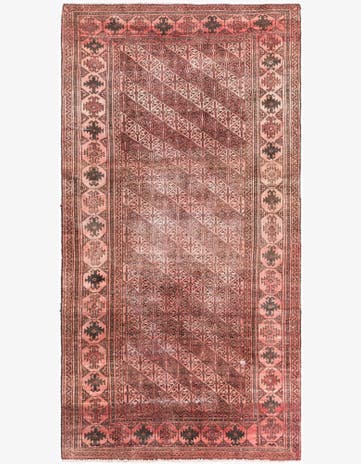 3' 8 x 7' 2 Hand Knotted Ultra Vintage Persian Wool Rug