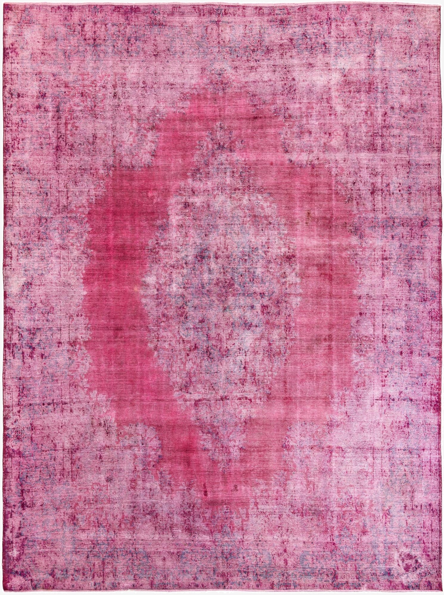 9' 8 x 12' 9  Hand Knotted Ultra Vintage Persian Wool Rug