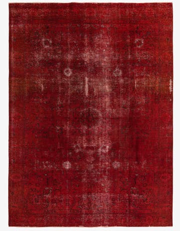 9' 1 x 12' 10 Hand Knotted Ultra Vintage Persian Wool Rug