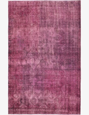 6' 3 x 9' 8 Hand Knotted Ultra Vintage Persian Wool Rug