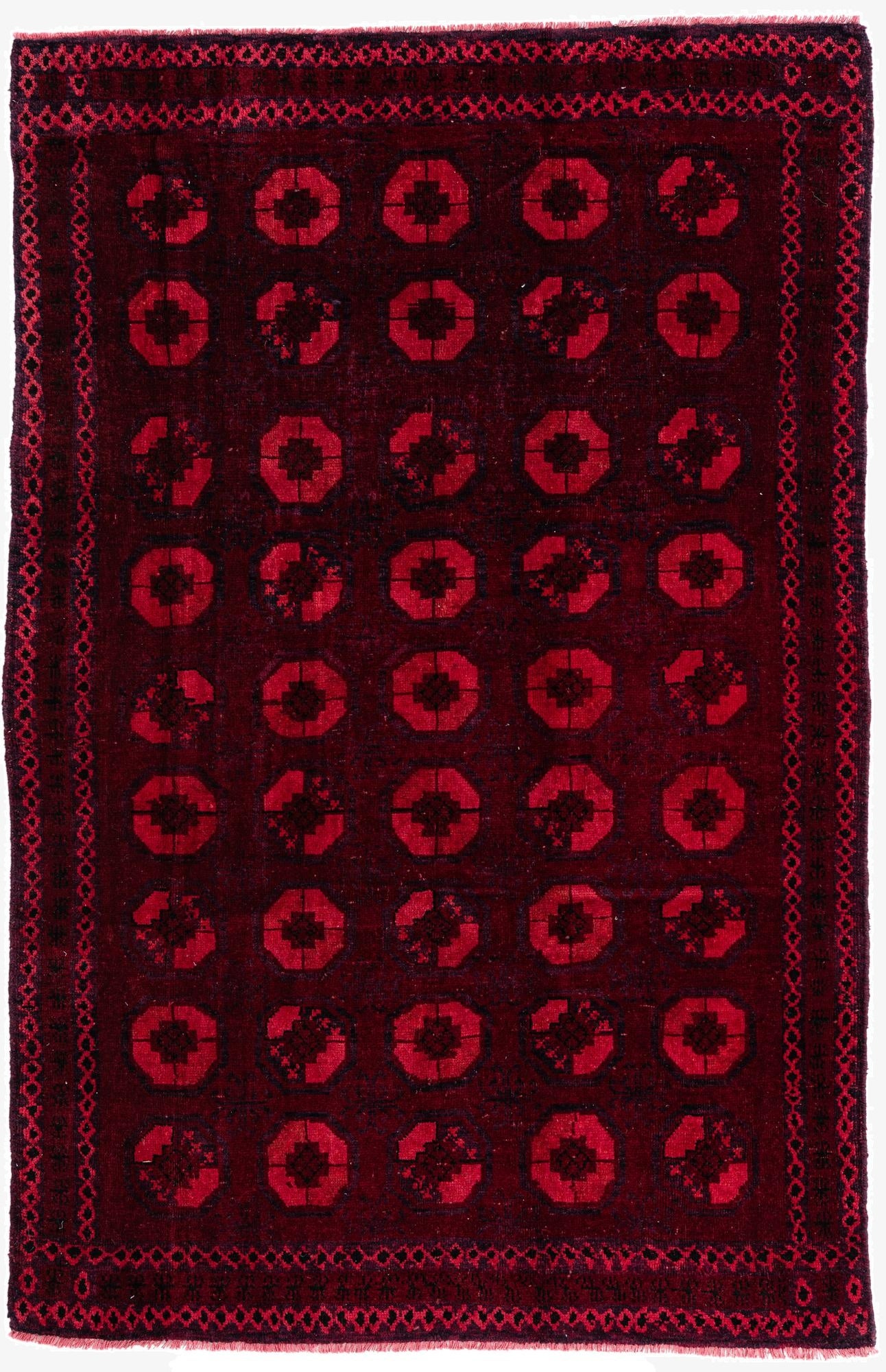 6' x 9' 3  Hand Knotted Ultra Vintage Wool Rug