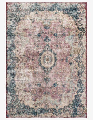6' 6 x 9' 3 Hand Knotted Ultra Vintage Persian Wool Rug