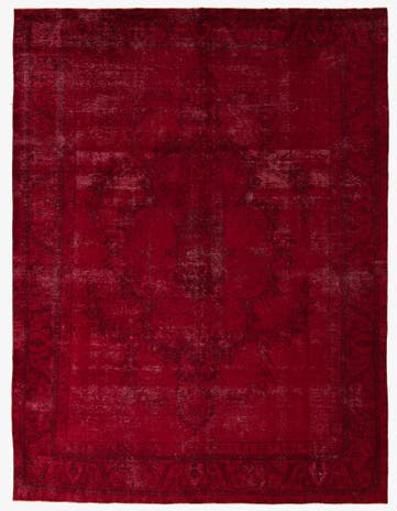 9' 7 x 12' 5 Hand Knotted Ultra Vintage Persian Wool Rug