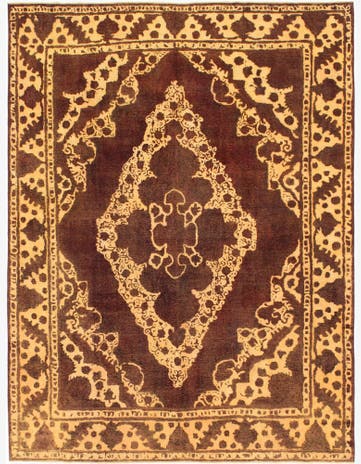 9' 7 x 12' 9 Hand Knotted Ultra Vintage Persian Wool Rug