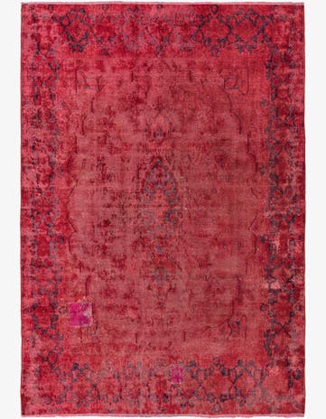 6' 6 x 9' 4 Hand Knotted Ultra Vintage Persian Wool Rug