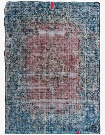 9' 9 x 13' 5 Hand Knotted Ultra Vintage Persian Wool Rug