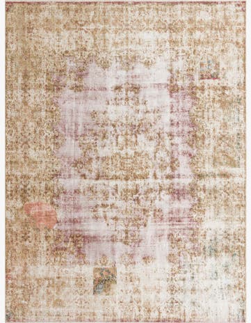 9' 6 x 12' 7 Hand Knotted Ultra Vintage Persian Wool Rug