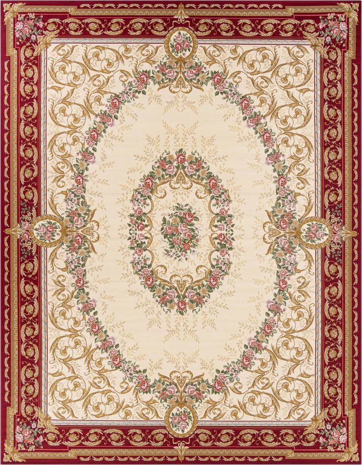 Detail image of 10' x 14' Easy-Clean Traditional Indoor / Outdoor Rug