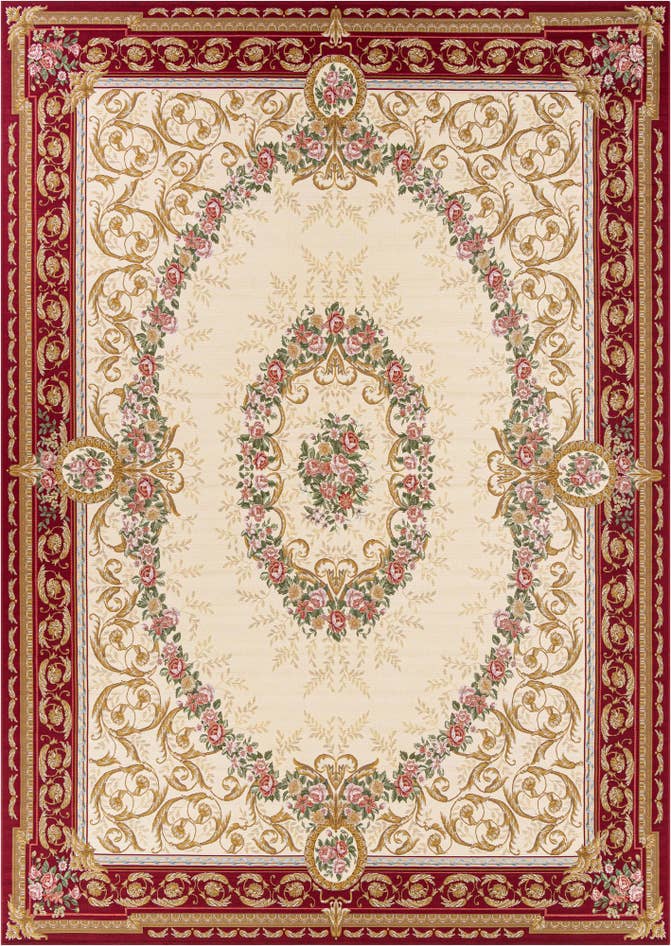Detail image of 10' x 14' Easy-Clean Traditional Indoor / Outdoor Rug