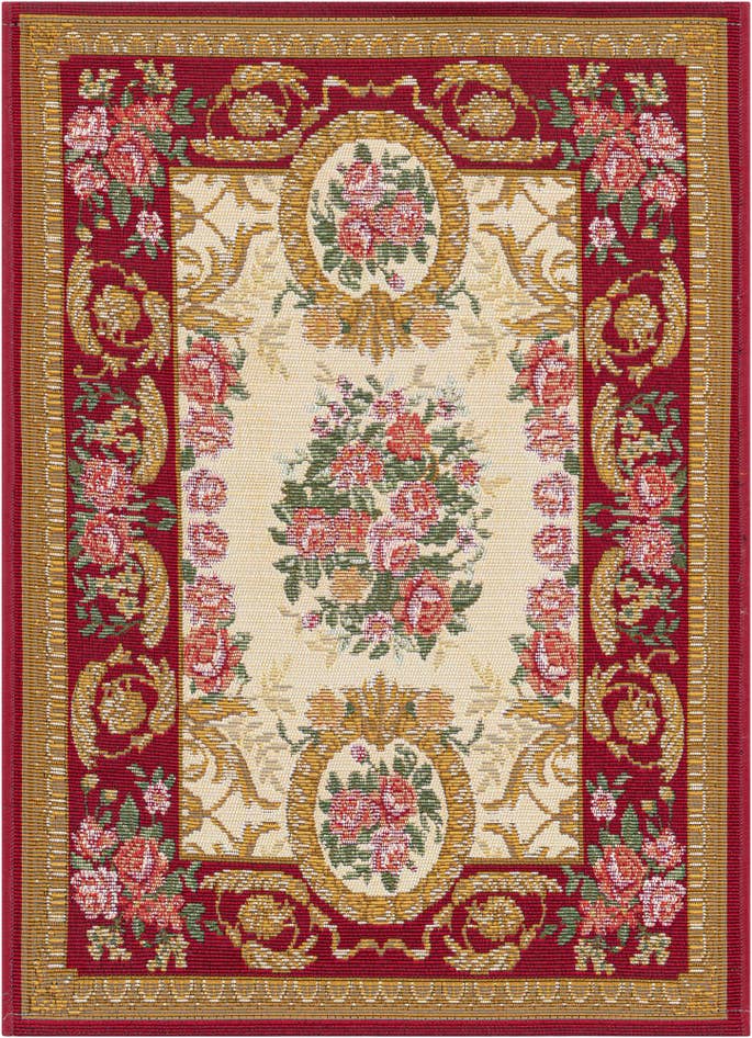 Detail image of 2' x 3' Easy-Clean Traditional Indoor / Outdoor Rug