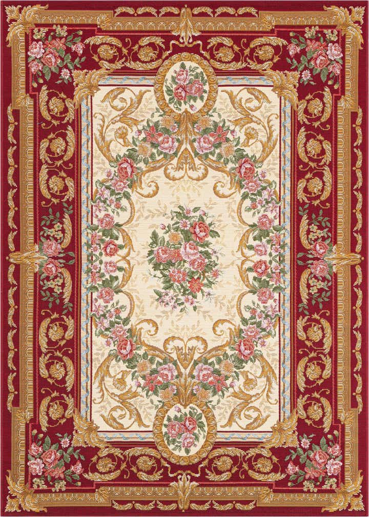 4' x 6' Easy-Clean Traditional Indoor / Outdoor Rug