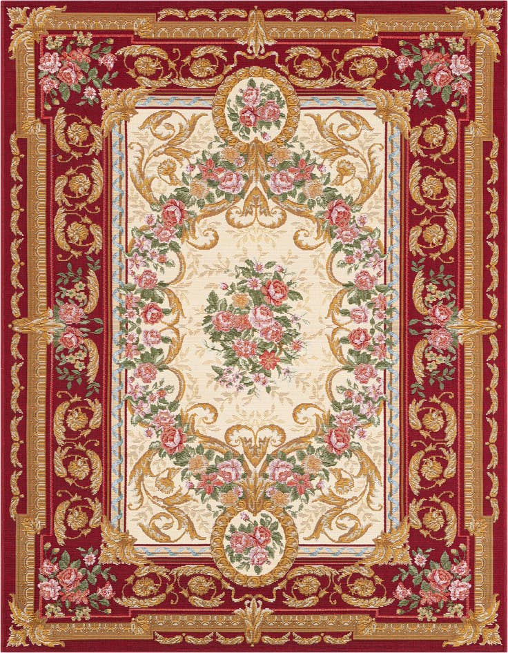 Detail image of 4' x 6' Easy-Clean Traditional Indoor / Outdoor Rug