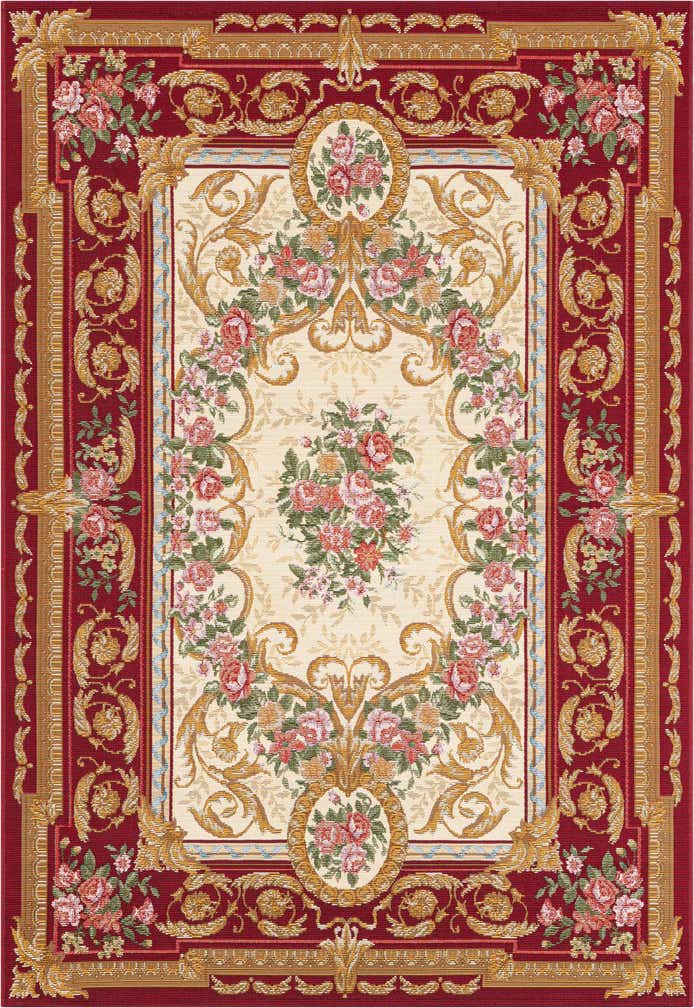 4' x 6' Easy-Clean Traditional Indoor / Outdoor Rug