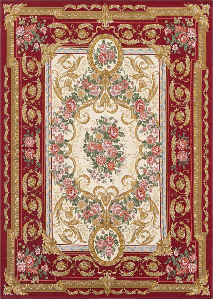 5' x 7' Easy-Clean Traditional Indoor / Outdoor Rug