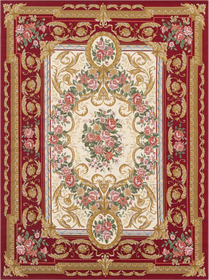 5' x 7' Easy-Clean Traditional Indoor / Outdoor Rug