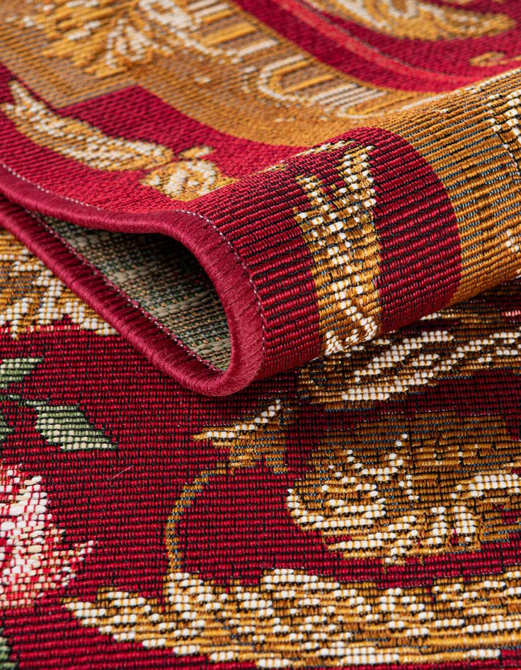 Detail image of 4' x 6'  Washable Traditional Indoor / Outdoor Rug