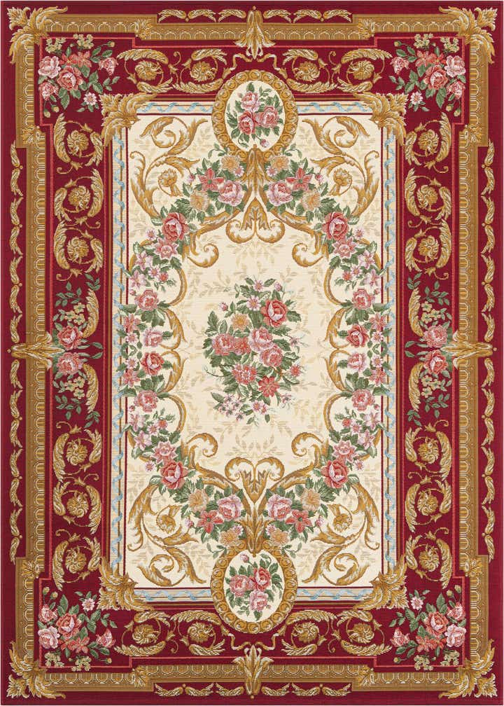 5' x 8' Easy-Clean Traditional Indoor / Outdoor Rug